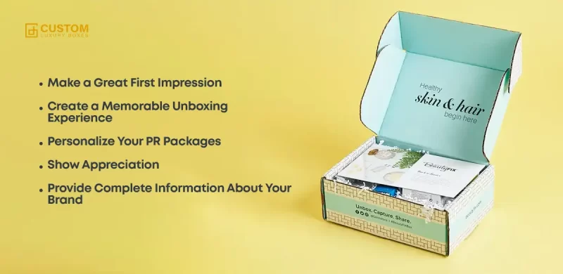 Luxury PR Packages Boxes for Influencers